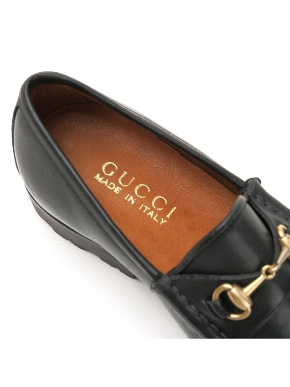 Gucci Loafers 34.5 C Horsebit Leather Shoes - Picture 6 of 8